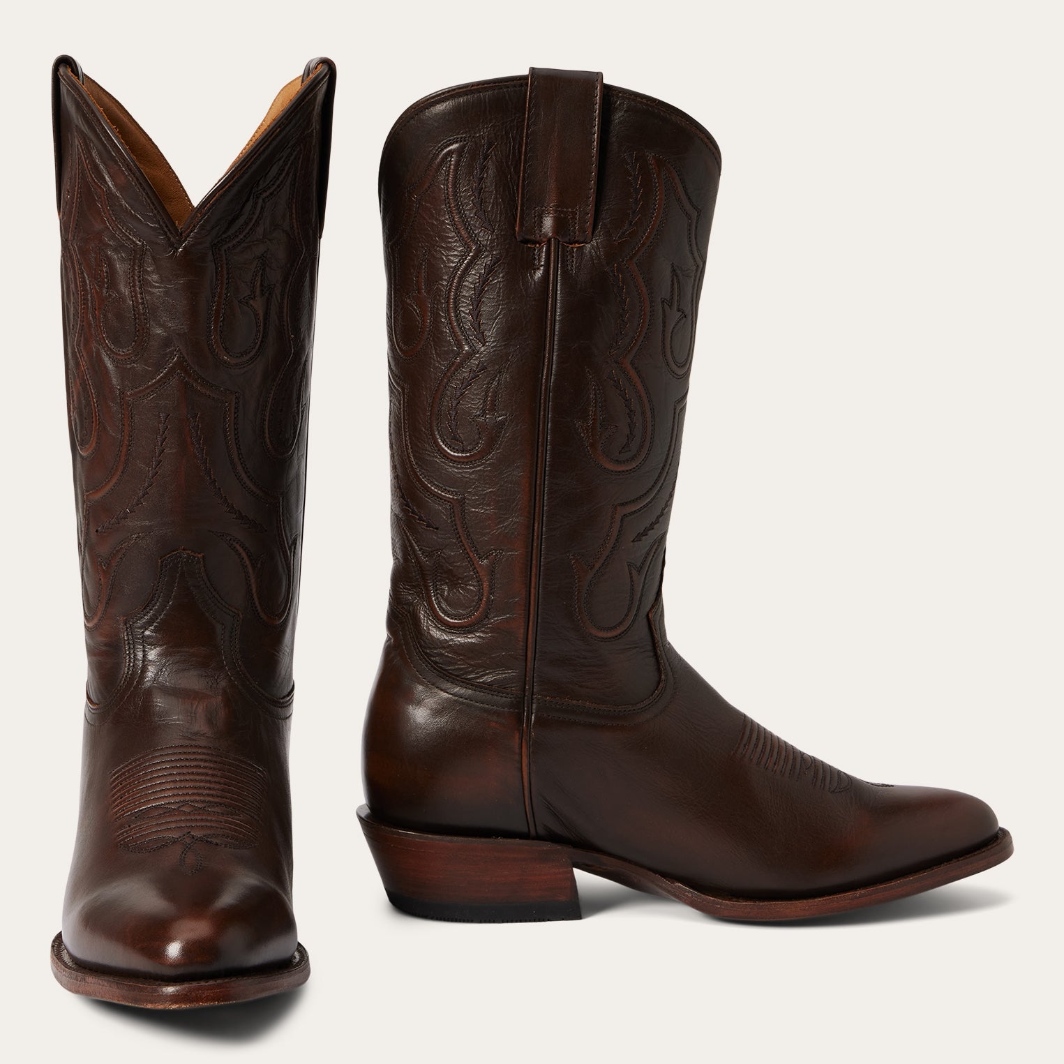 Carlisle Western Boots Burnished Brown | Stetson