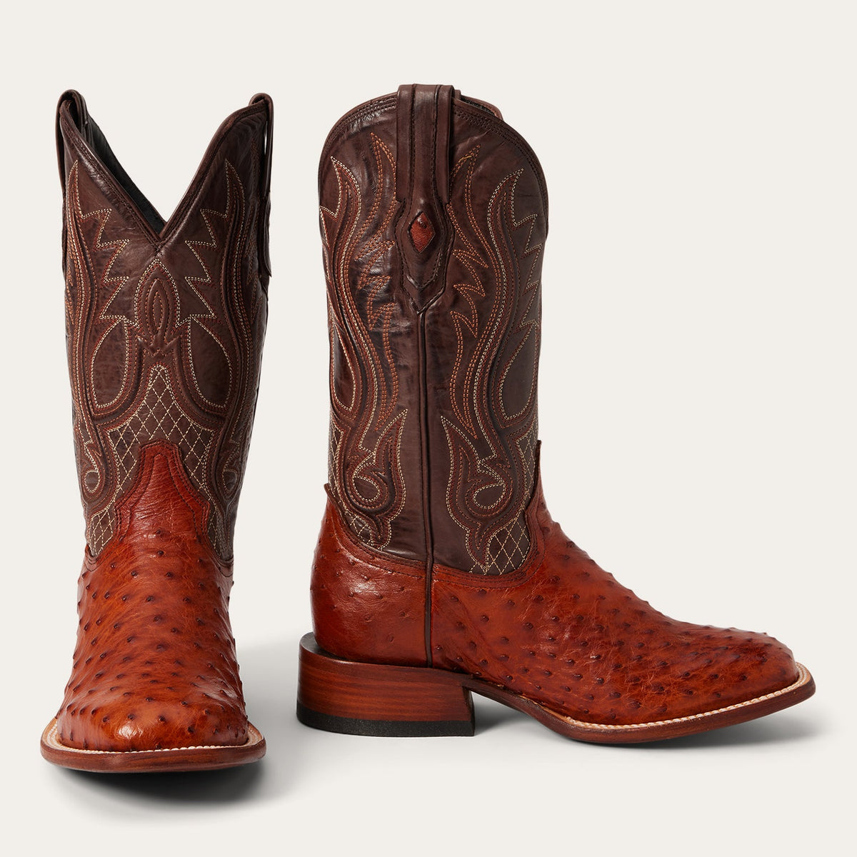 Ozzy Ostrich Boot Brown | Stetson