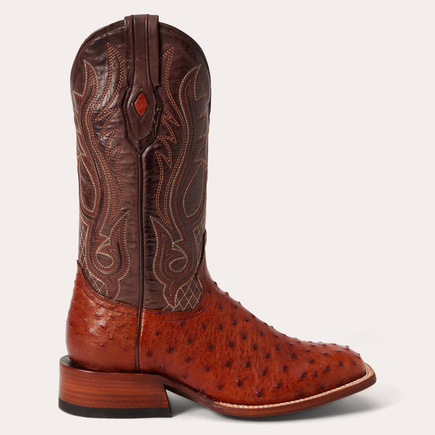 Ozzy Ostrich Boot Brown | Stetson