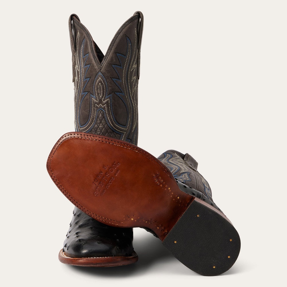 Ozzy Ostrich Boot Black | Stetson