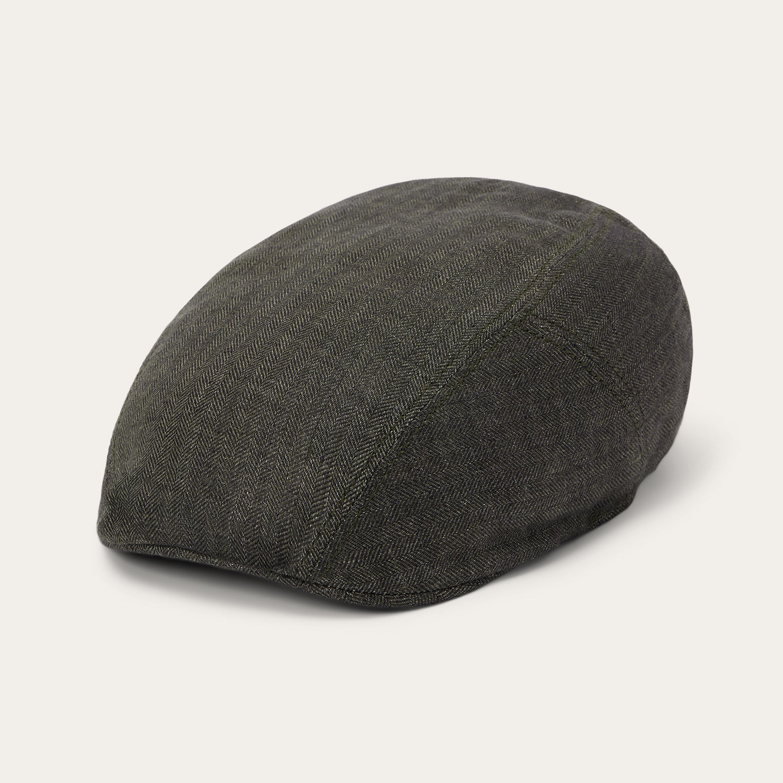 Herringbone Linen Ivy Cap Olive Herringbone | Stetson Hats