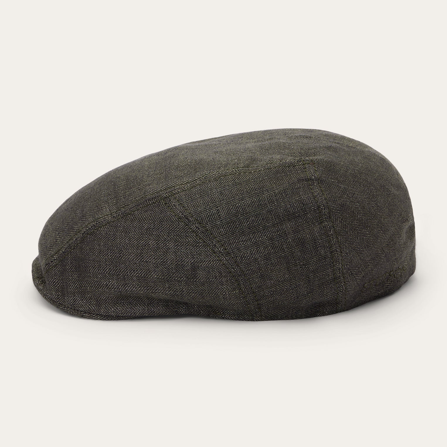 Herringbone Linen Ivy Cap Olive Herringbone | Stetson Hats