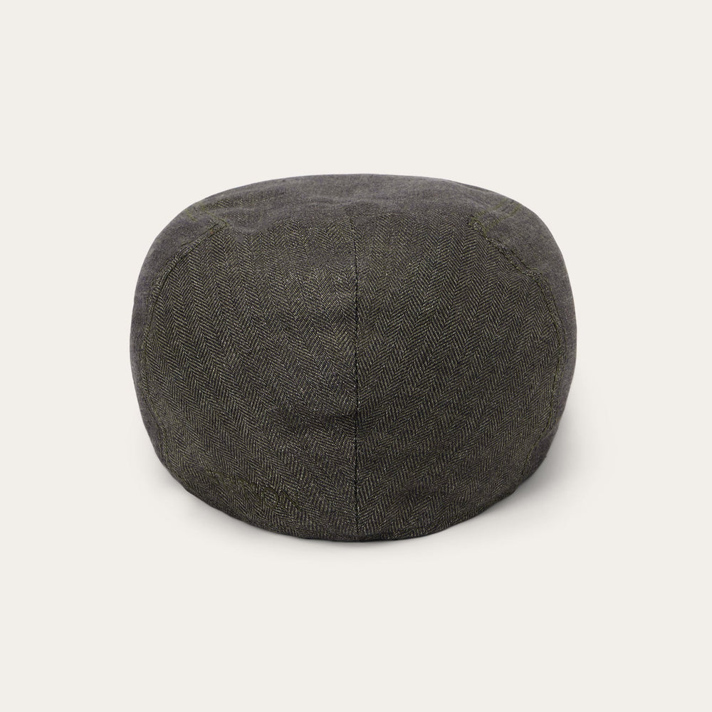 Herringbone Linen Ivy Cap Olive Herringbone | Stetson Hats