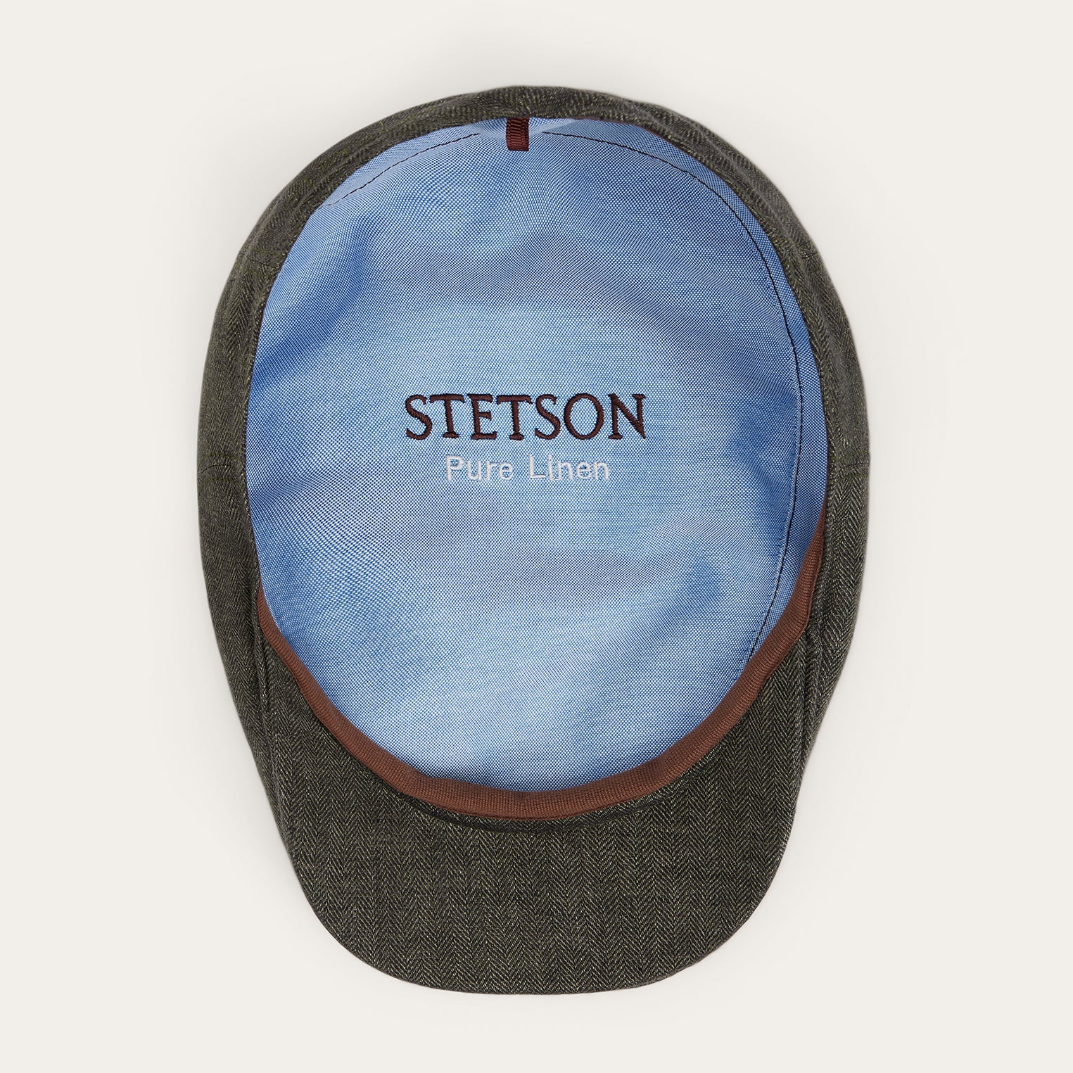 Herringbone Linen Ivy Cap Olive Herringbone | Stetson Hats