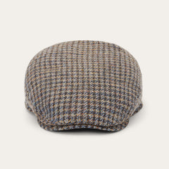 Linen/Cotton Houndstooth Driver Cap Multicolor Houndstooth | Stetson Hats