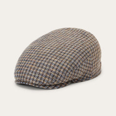 Linen/Cotton Houndstooth Driver Cap Multicolor Houndstooth | Stetson Hats