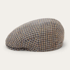 Linen/Cotton Houndstooth Driver Cap Multicolor Houndstooth | Stetson Hats