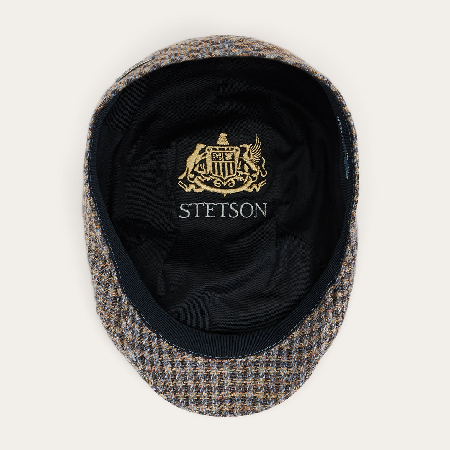 Linen/Cotton Houndstooth Driver Cap Multicolor Houndstooth | Stetson Hats