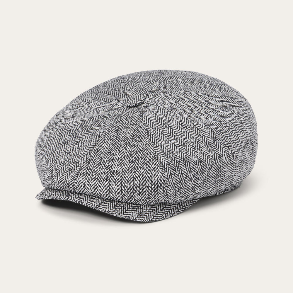 Herringbone Silk Hatteras Black Herringbone | Stetson Hats