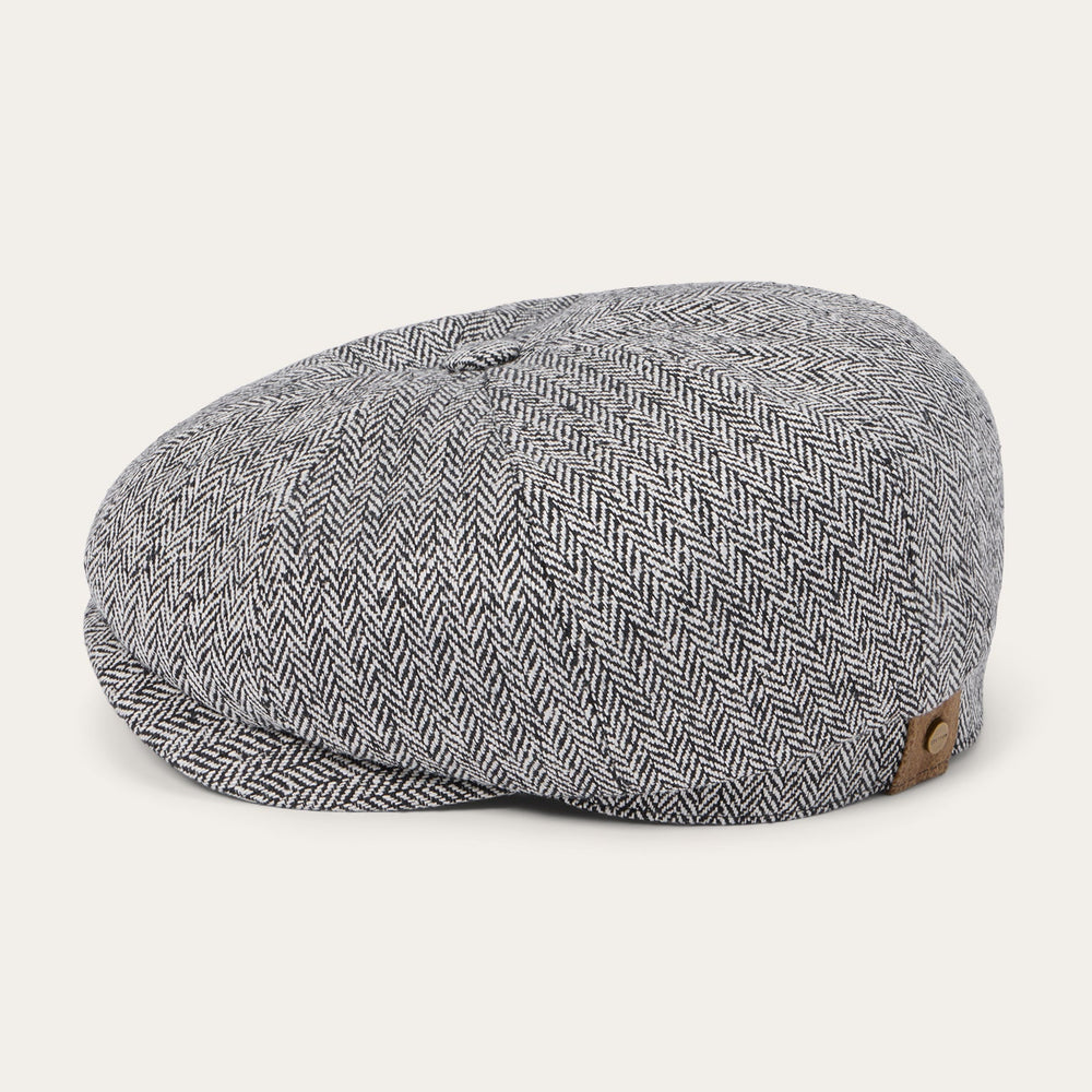Herringbone Silk Hatteras Black Herringbone | Stetson Hats