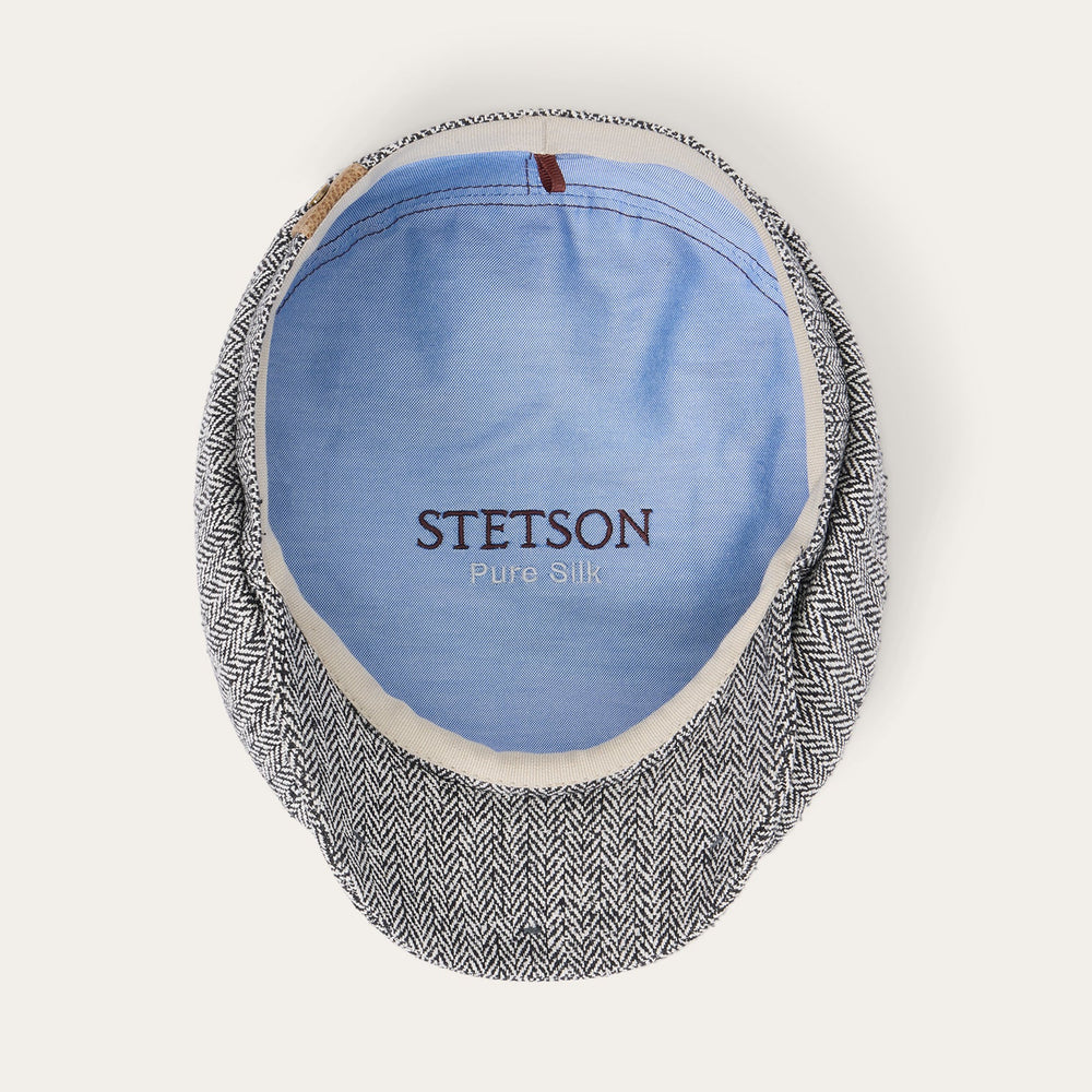 Herringbone Silk Hatteras Black Herringbone | Stetson Hats