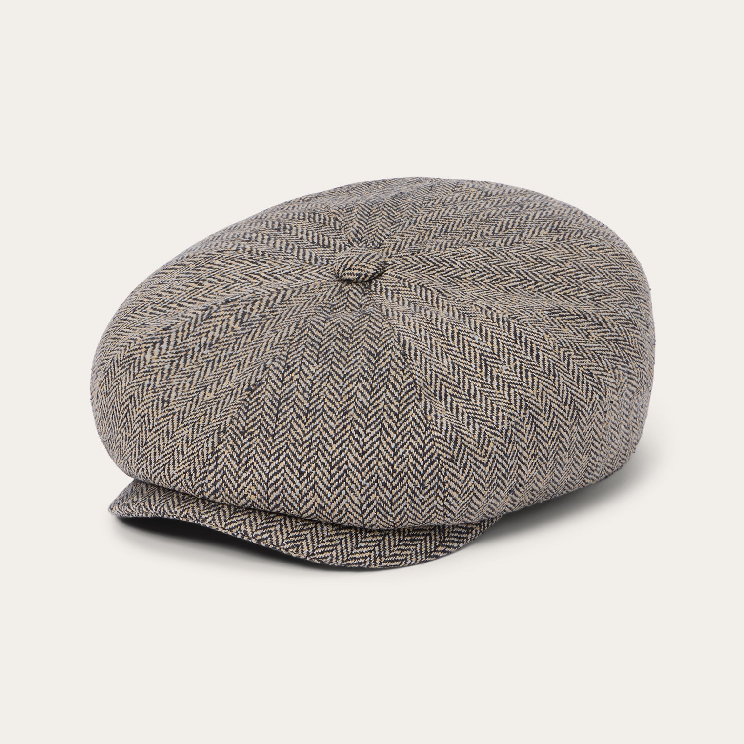 Herringbone Silk Hatteras Black/Brown Herringbone | Stetson Hats
