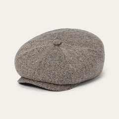 Herringbone Silk Hatteras Black/Brown Herringbone | Stetson Hats