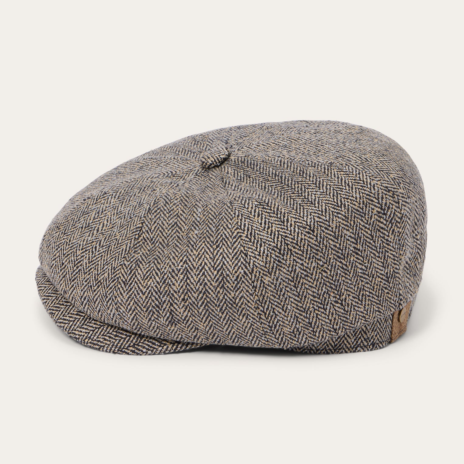 Herringbone Silk Hatteras Black/Brown Herringbone | Stetson Hats