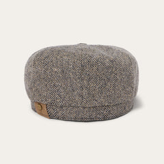Herringbone Silk Hatteras Black/Brown Herringbone | Stetson Hats