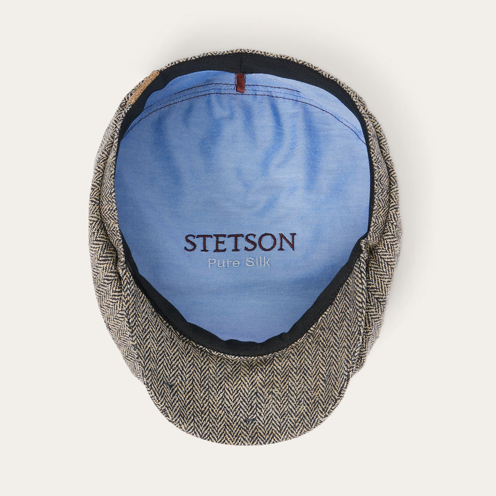 Herringbone Silk Hatteras Black/Brown Herringbone | Stetson Hats