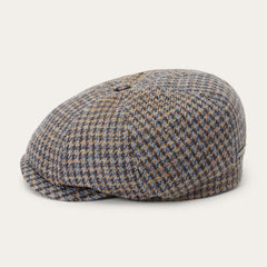 Linen/Cotton Houndstooth Hatteras Multicolor Houndstooth | Stetson Hats