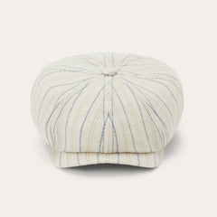 Striped Linen Hatteras Off White With Stripes | Stetson Hats