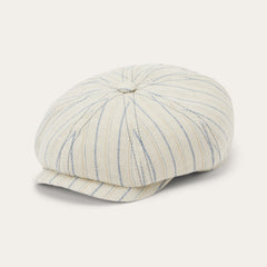 Striped Linen Hatteras Off White With Stripes | Stetson Hats