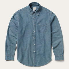 Chambray Denim Shirt Blue | Stetson Men
