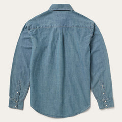Chambray Denim Shirt Blue | Stetson Men