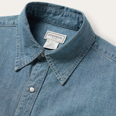Chambray Denim Shirt Blue | Stetson Men