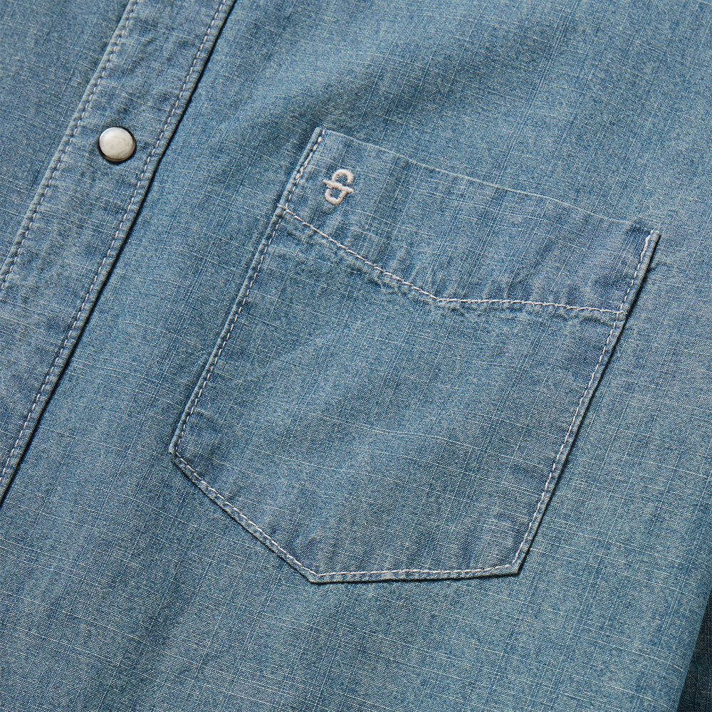 Chambray Denim Shirt Blue | Stetson Men
