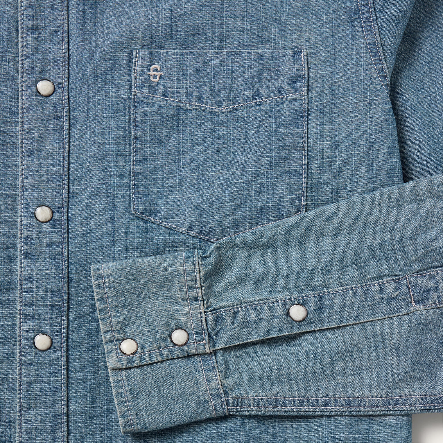 Chambray Denim Shirt Blue | Stetson Men