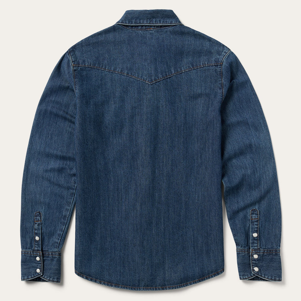 Dark Denim Snap Western Shirt Blue | Stetson Women