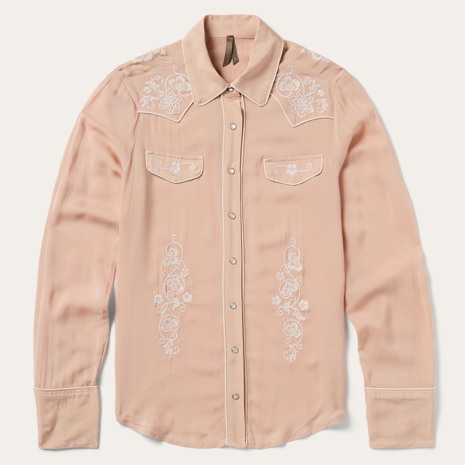 Blush Embroidered Western Shirt Pink | Stetson Women