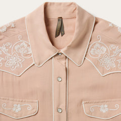 Blush Embroidered Western Shirt Pink | Stetson Women