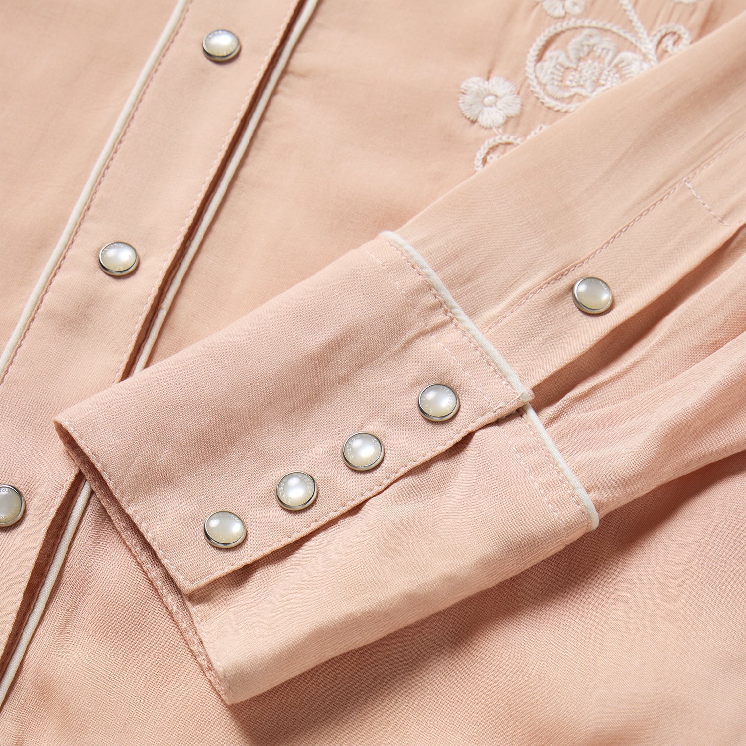 Blush Embroidered Western Shirt Pink | Stetson Women