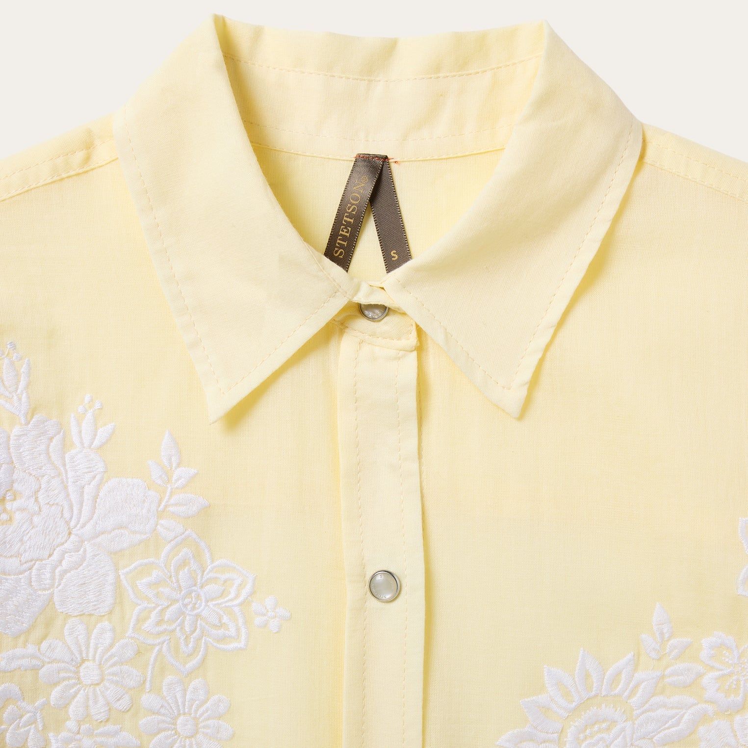 Embroidered Western Shirt Yellow | Stetson Women
