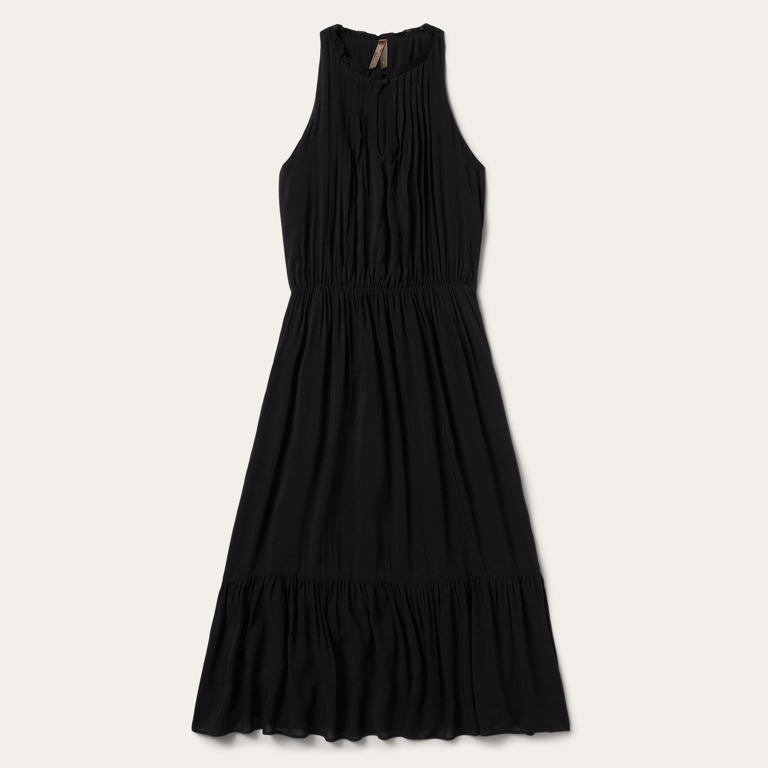 Solid Sleeveless Prairie Dress Black | Stetson Women
