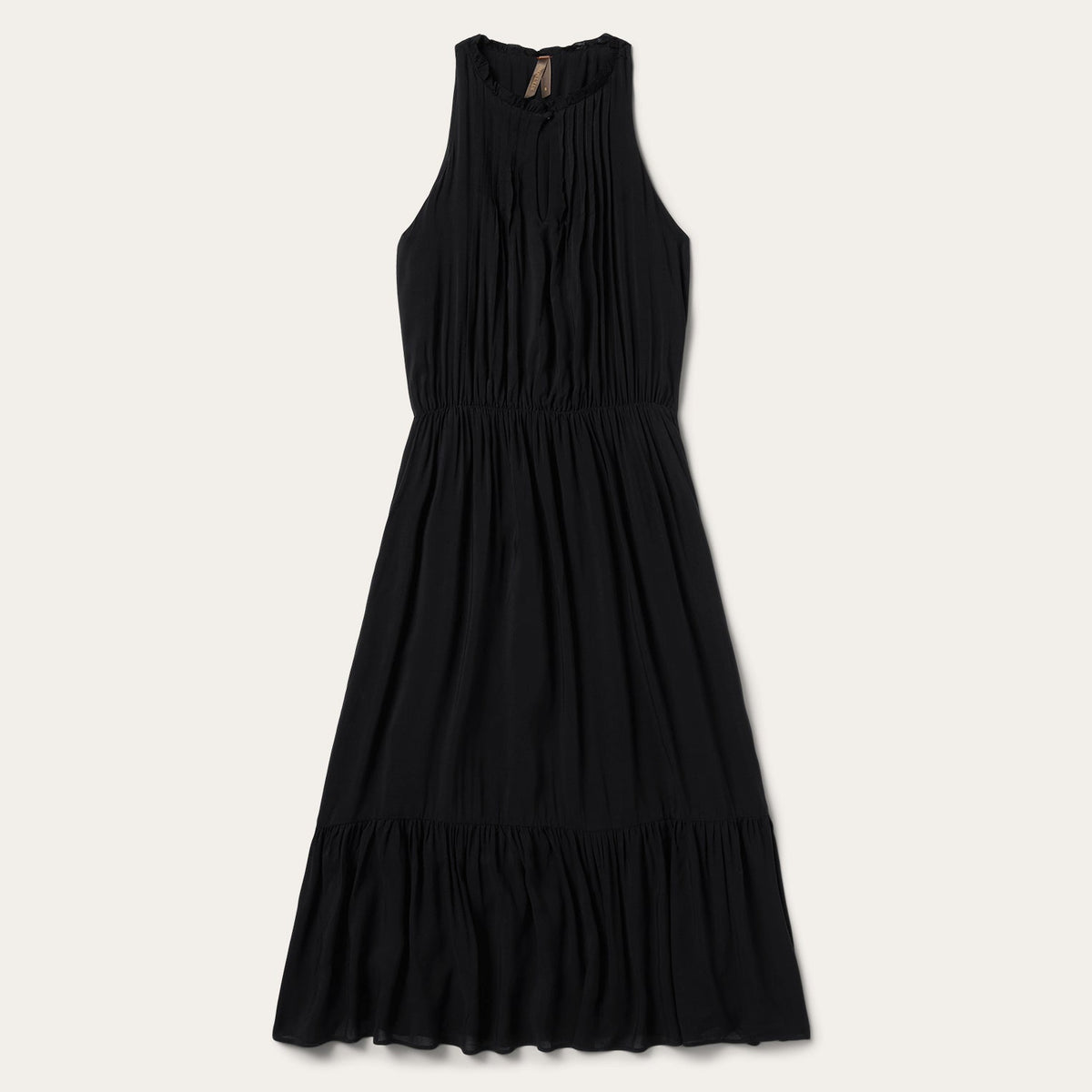 Solid Sleeveless Prairie Dress Black | Stetson Women