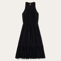 Solid Sleeveless Prairie Dress Black | Stetson Women