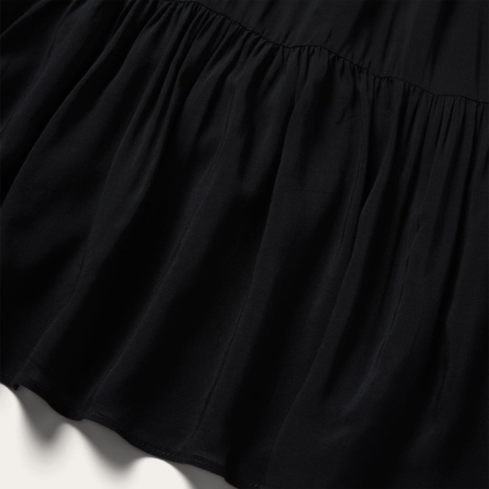Solid Sleeveless Prairie Dress Black | Stetson Women
