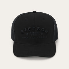 American Legend Trucker Cap Black/Black | Stetson Hats
