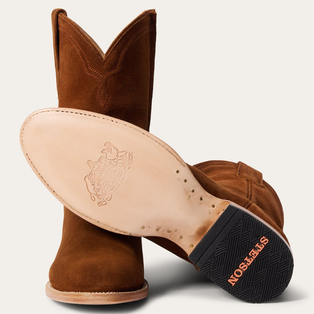 Rancher Zip Roper Suede Brown | Stetson