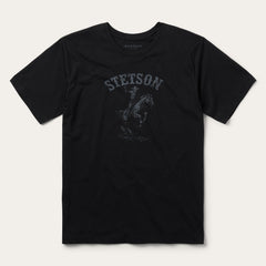 Bronco Rider Graphic Tee Black | Stetson Men