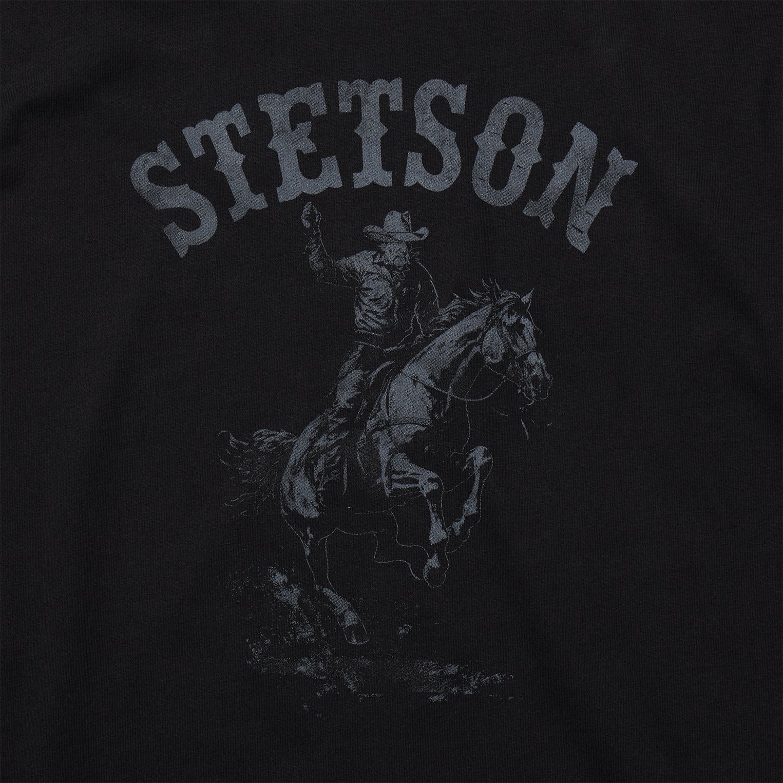 Bronco Rider Graphic Tee Black | Stetson Men