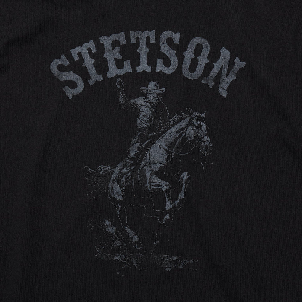 Bronco Rider Graphic Tee Black | Stetson Men