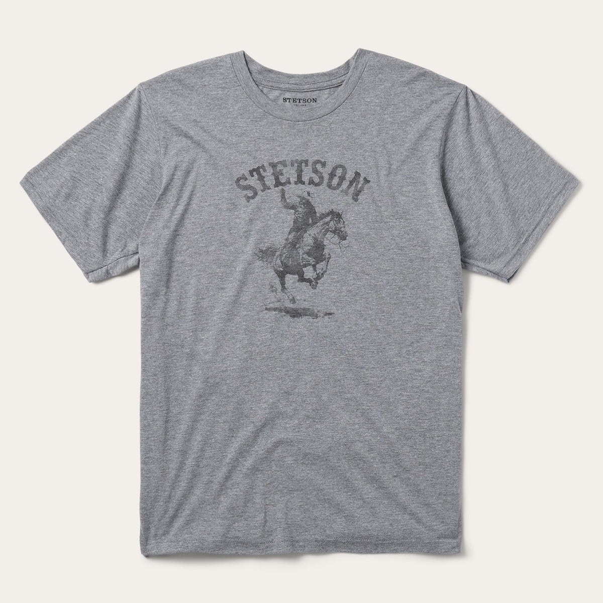 Bronco Rider Graphic Tee Grey | Stetson Men