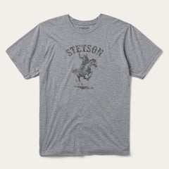 Bronco Rider Graphic Tee Grey | Stetson Men