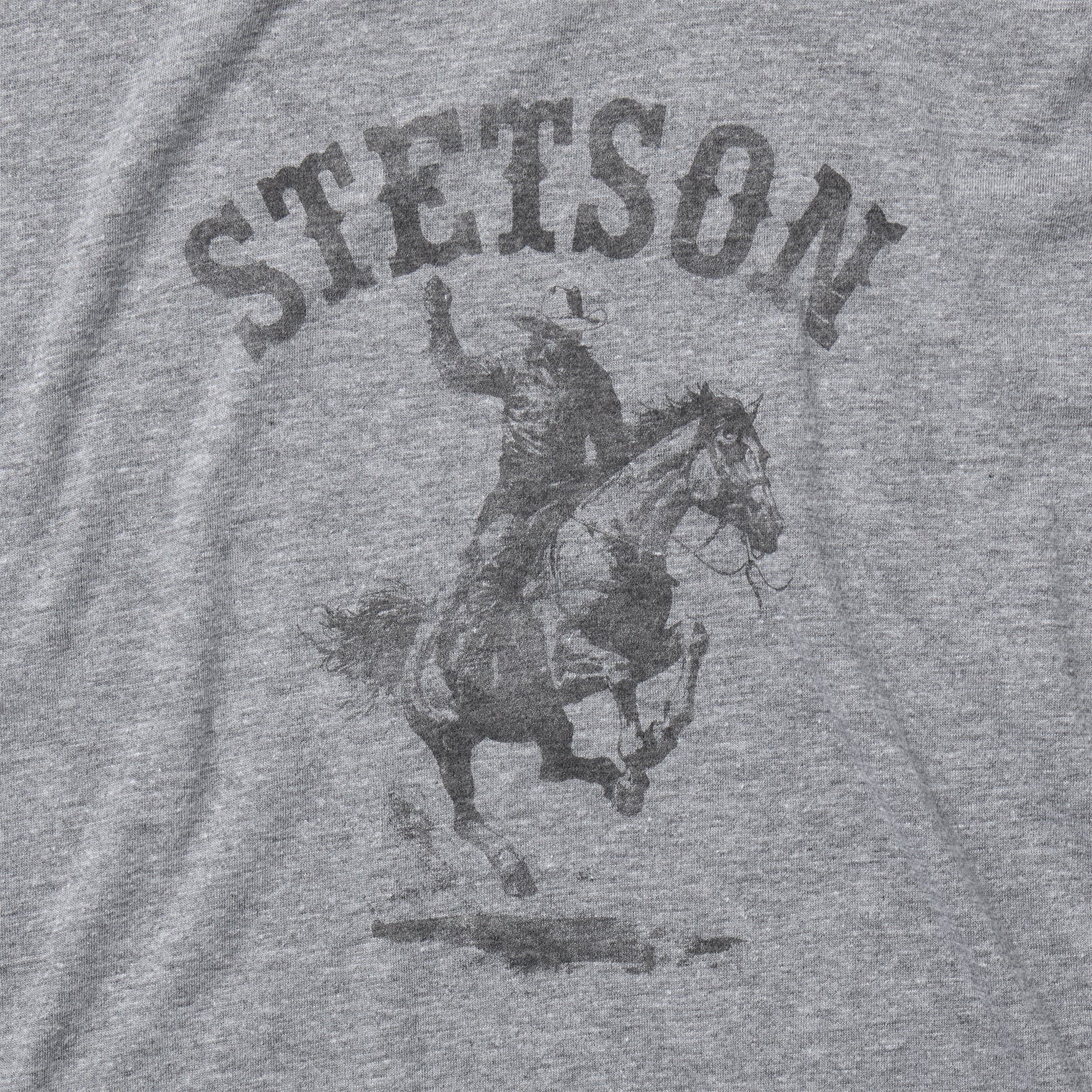 Bronco Rider Graphic Tee Grey | Stetson Men