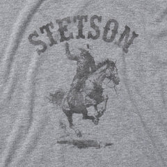 Bronco Rider Graphic Tee Grey | Stetson Men