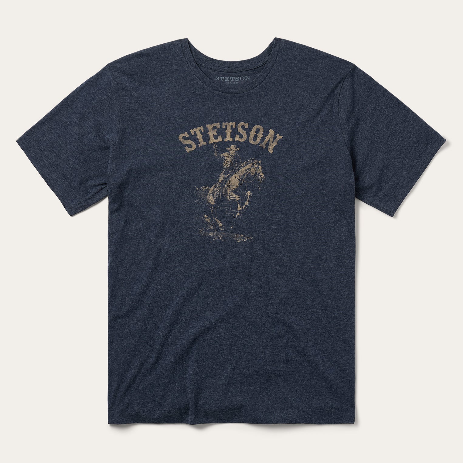 Bronco Rider Graphic Tee Blue | Stetson Men