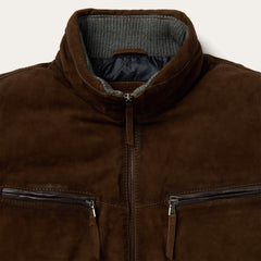 Suede Moto Jacket Brown | Stetson Men