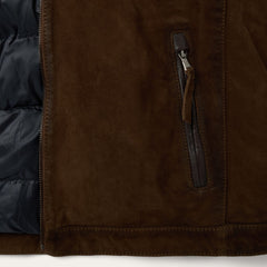 Suede Moto Jacket Brown | Stetson Men