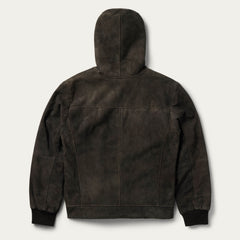 Suede Hooded Jacket Brown | Stetson Men